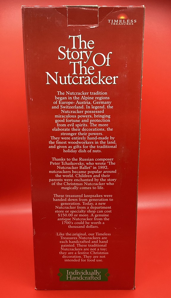 Vintage-Timeless Treasures 18" Nutcracker King Pre-owned Original Box