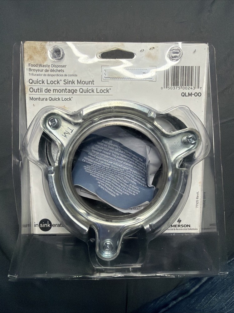 InSinkErator QLM-00 Quick Lock Mount Stainless Steel 77105