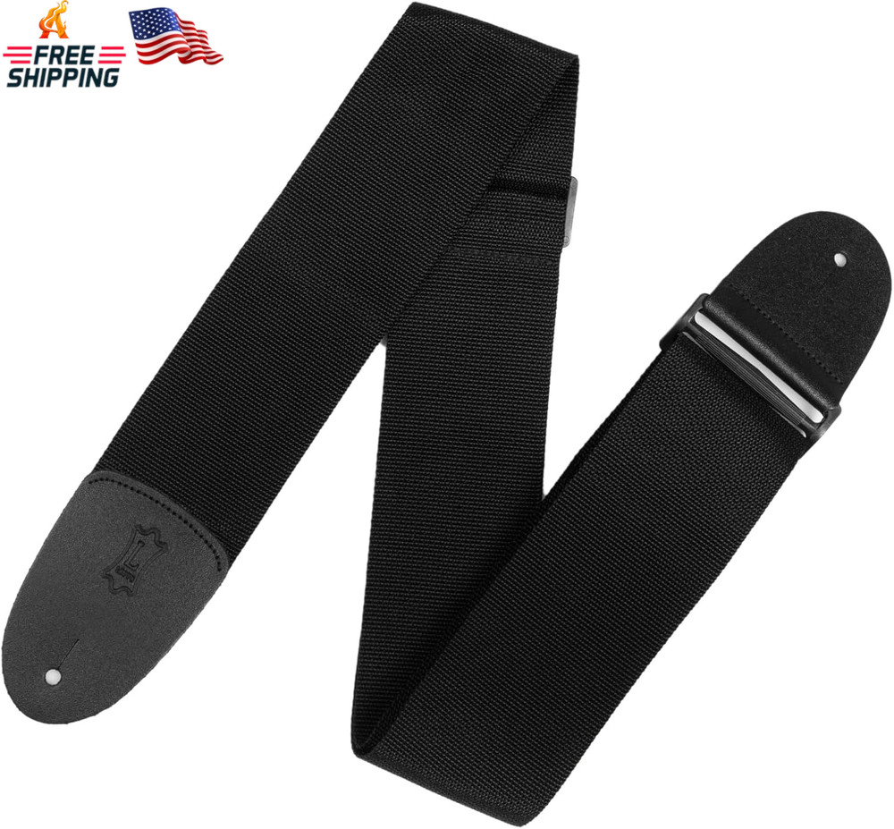 Levy'S Leathers 3" Polypropylene Guitar Strap,Black