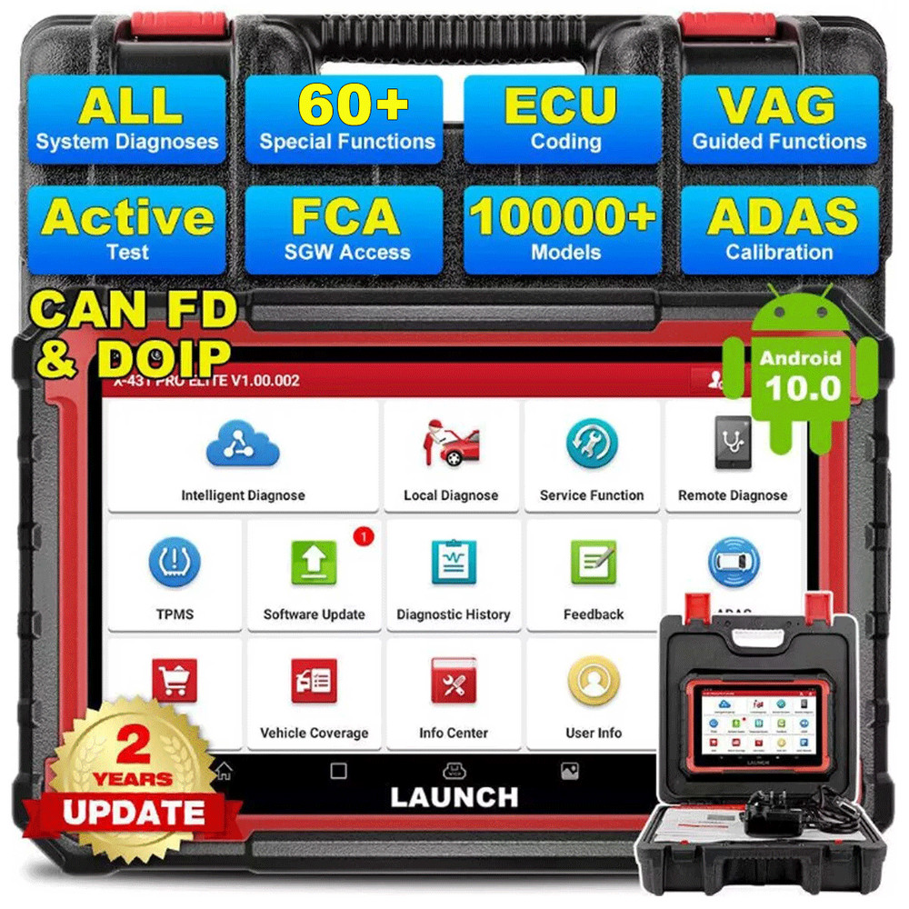 2026 LAUNCH X431 Pro Elite Auto Full Systems Diagnostic Scanner Tool Key Coding