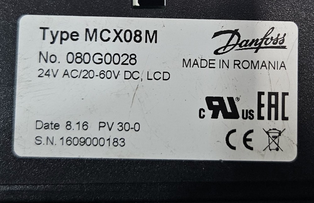 Danfoss MCX08M Controller Module 080G0028