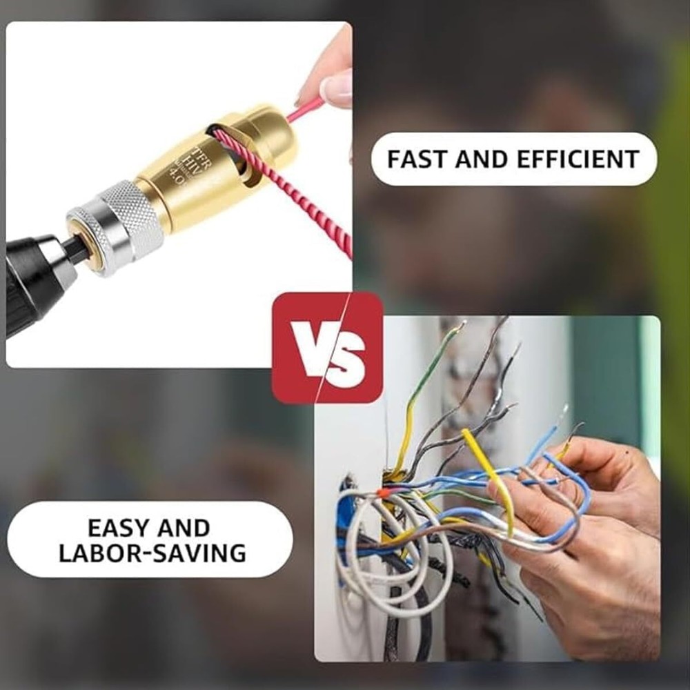 Wire Stripper for Drill Wire Stripping and Twisting Tool Upgrade Electrical