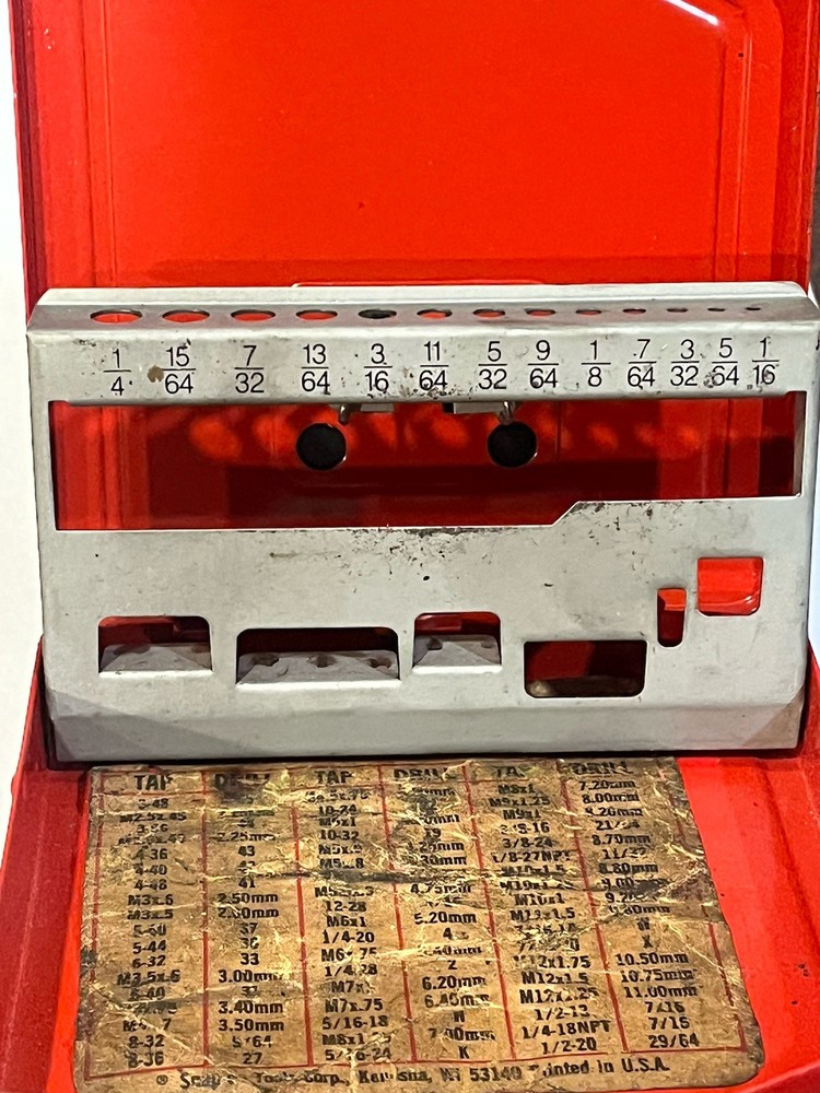 Blue-Point By Snap-On Drill Bit Index Case Tool Box ONLY USA