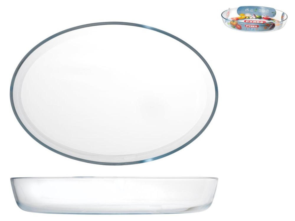 Pyrex Oval Baking Dish 39X27 Transparent