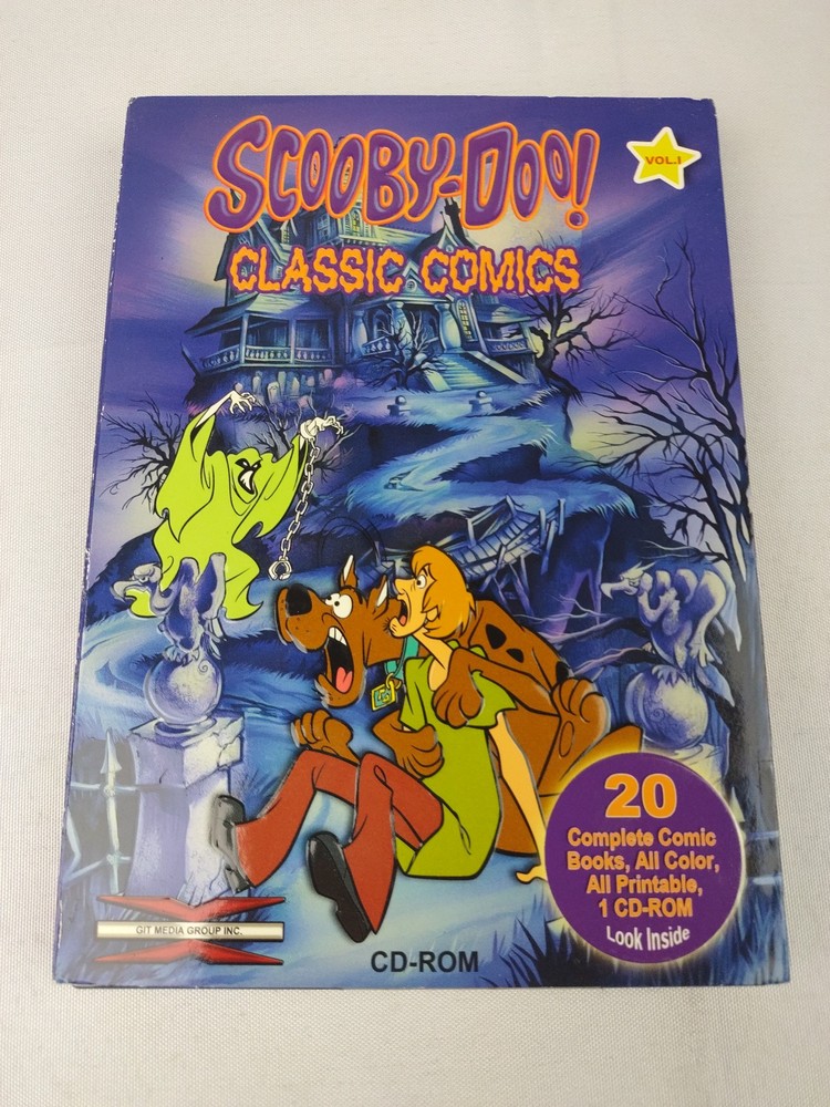 Scooby-Doo Classic Comics Vol. 1 CD-ROM for PC W/ 20 Printable Comics New