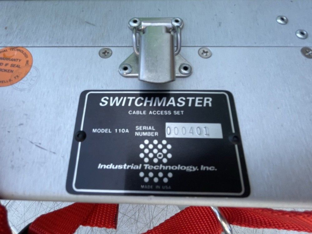 INDUSTRIAL TECHNOLOGY SWITCHMASTER 110A CABLE ACCESS SET SN:401