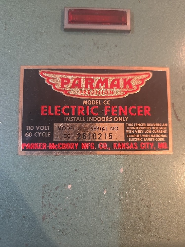 Parmak Electric Fencer Model Cc