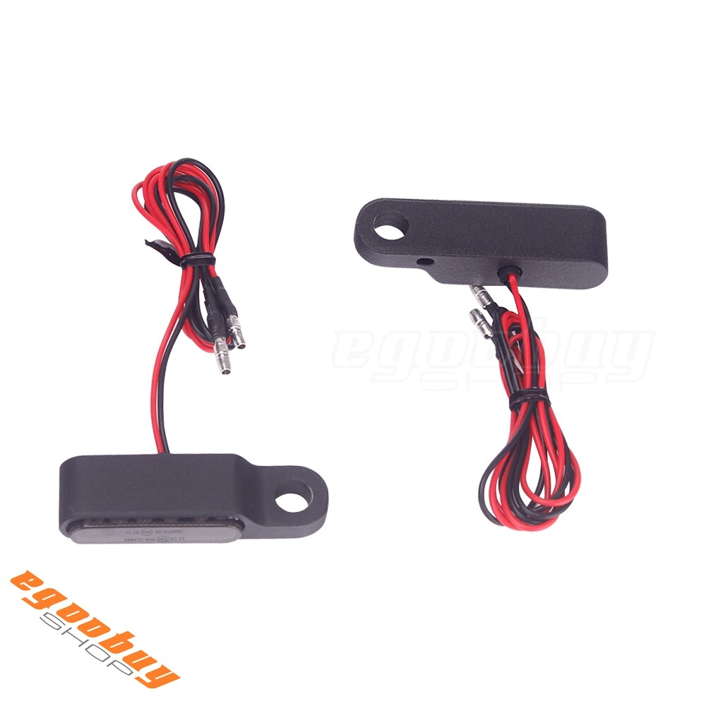 E24 Emark Mini LED Turn Signal Light Indicator Handlebar Blinker Universal 12V