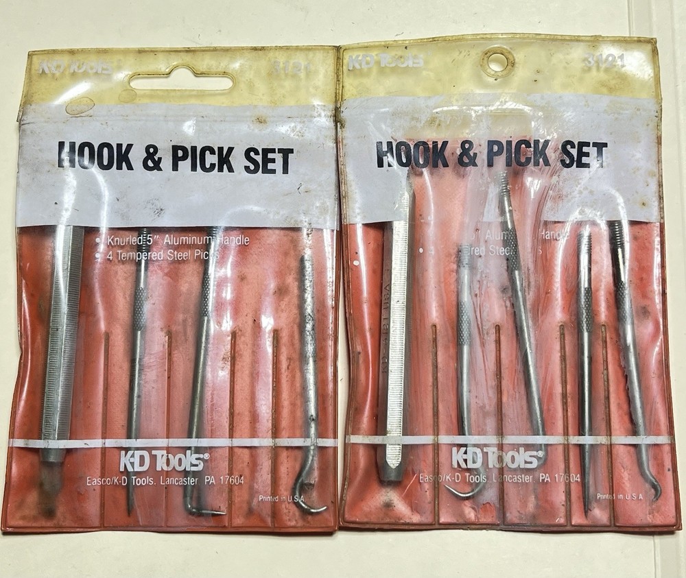 2 K-D Hook And Pick Sets Used