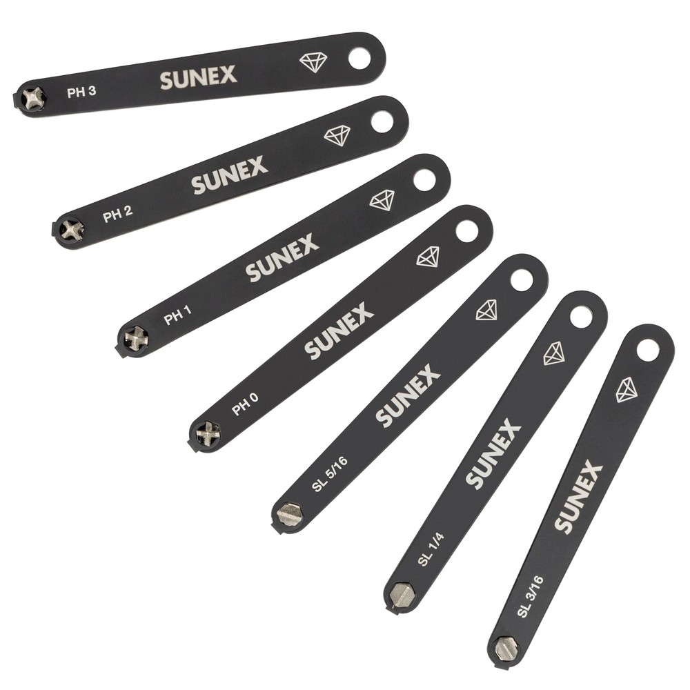 Low Profile Diamond Coated Phillips & Slotted Screwdriver Set