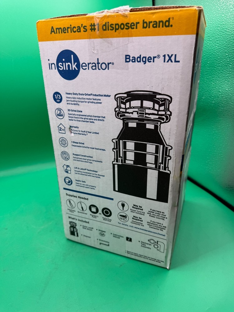 INSINKERATOR Badger 1 Garbage Disposal 1/3 Hp