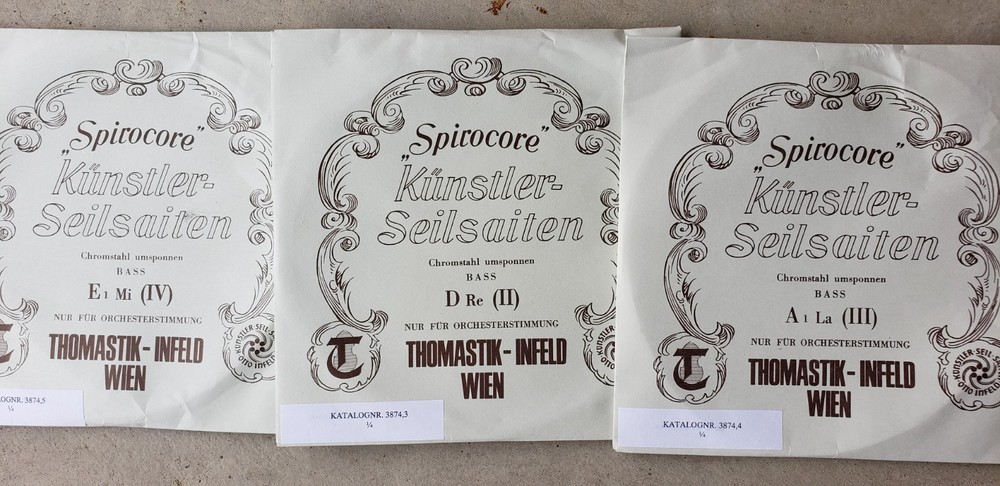 Thomastik-Infeld Spirocore Bass Strings 1/4