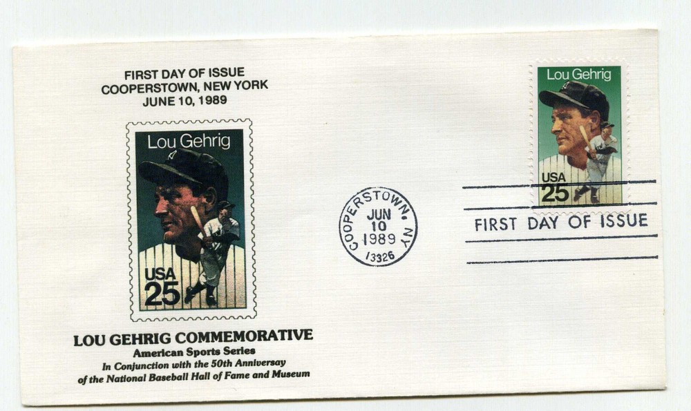 2417 Lou Gehrig, Key Kachet, FDC