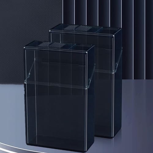(2 Pack) Acrylic Transparent Cigarette Case