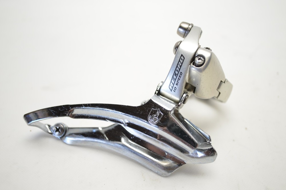 CAMPAGNOLO RECORD 10 SPEED BICYCLE B PULL DOUBLE FRONT DERAILLEUR 32 MM CLAMP