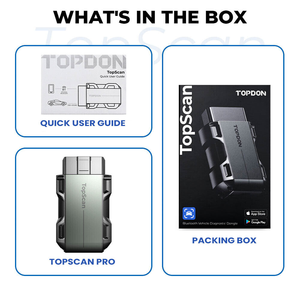 2025 TOPDON Topscan PRO Wireless OBD2 Scanner Code Reader Key Coding Diagnostic
