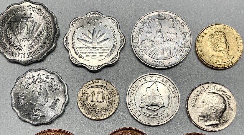 Assorted World Coins -- 11 Different Currency Lot -- Choice Uncirculated