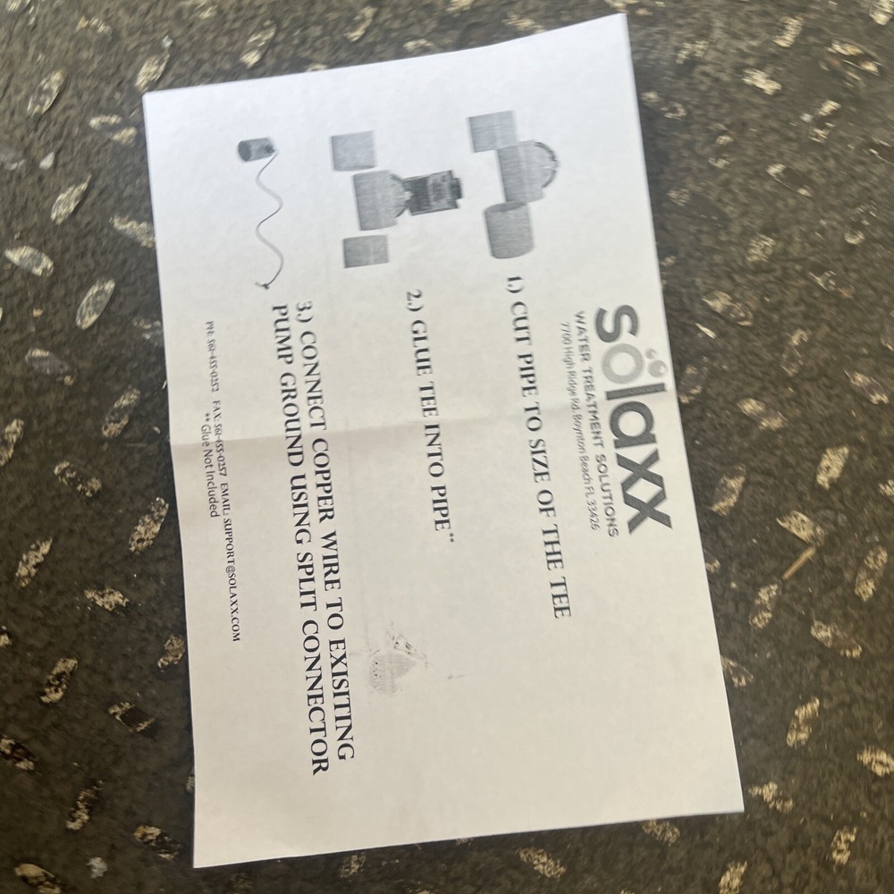 Solaxx Inline Anode w/ Tee, REG20A