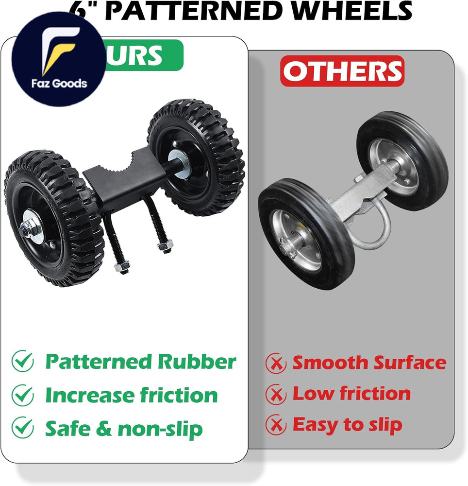 6" Wheels Rolling Gate Hardware Kit for Chain Link Gate Sliding Gate Hardware