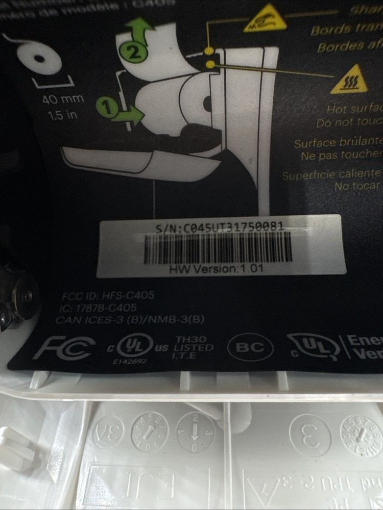 Clover Flex 3 C405 Handheld POS Management System White