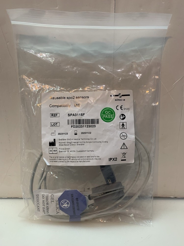 Sino-K Spo2 Reusable Sensor SPA3115F 9 Pins Compatible MS