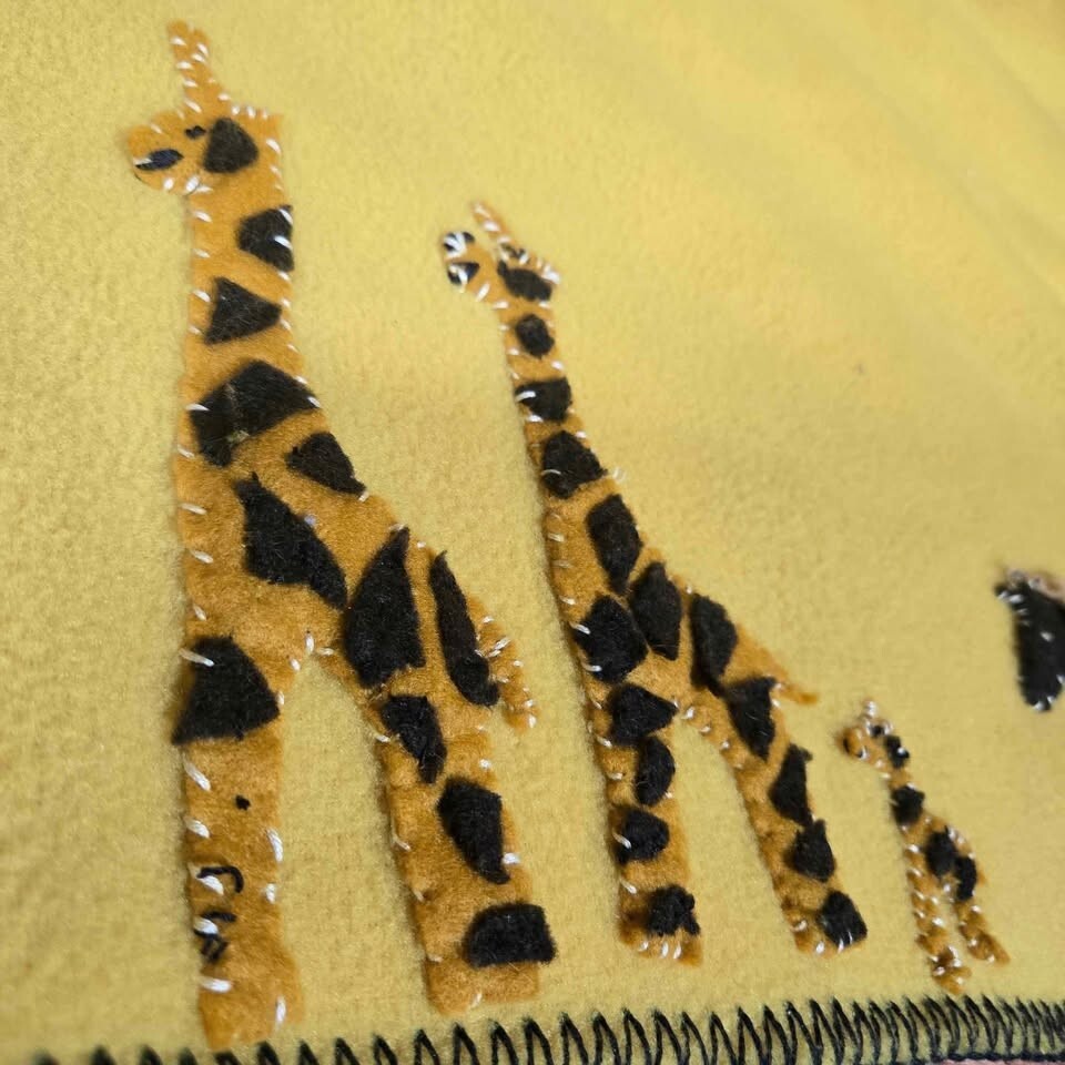 Hand Made Blanket Zoo Animals [T48]
