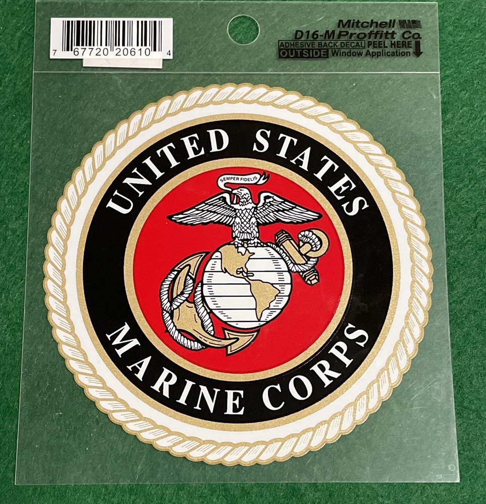 Decal USMC - Marine Corps Decal - New