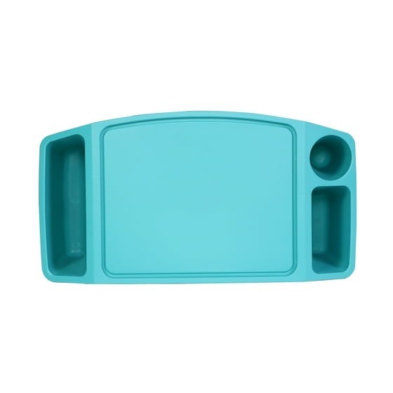 (2 pack) Everything Mary Lap Desk, Teal 17.9" Storage Lap Desk