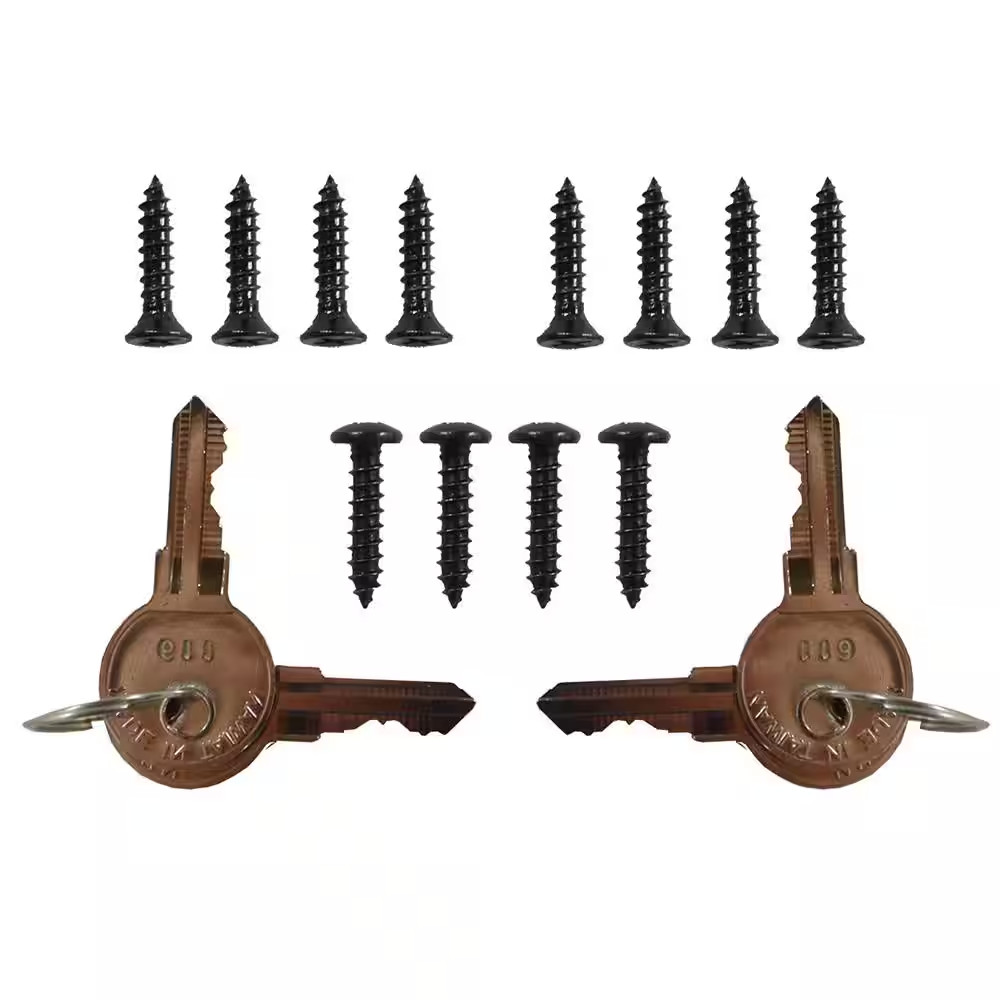 Black Nylon Polymer Keystone X2 External Gate Latch with External Access