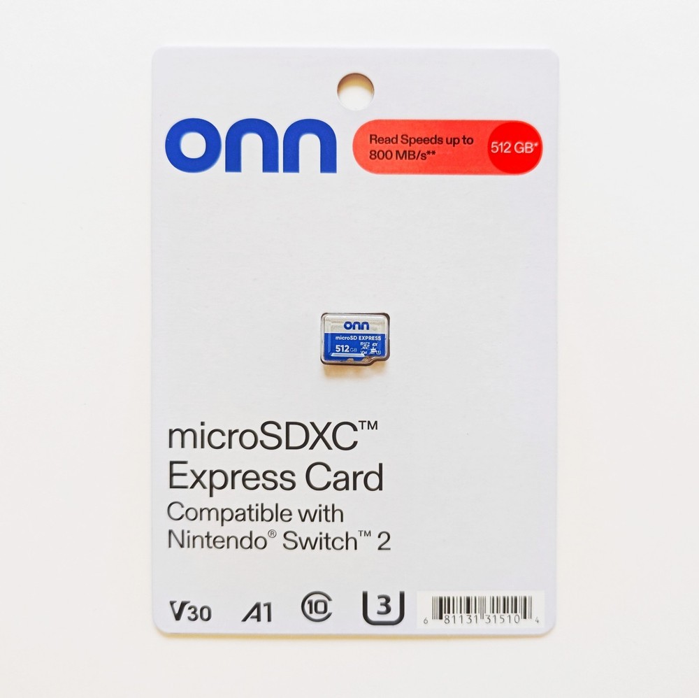 Onn 512GB MicroSD Express Card For Nintendo® Switch™ 2