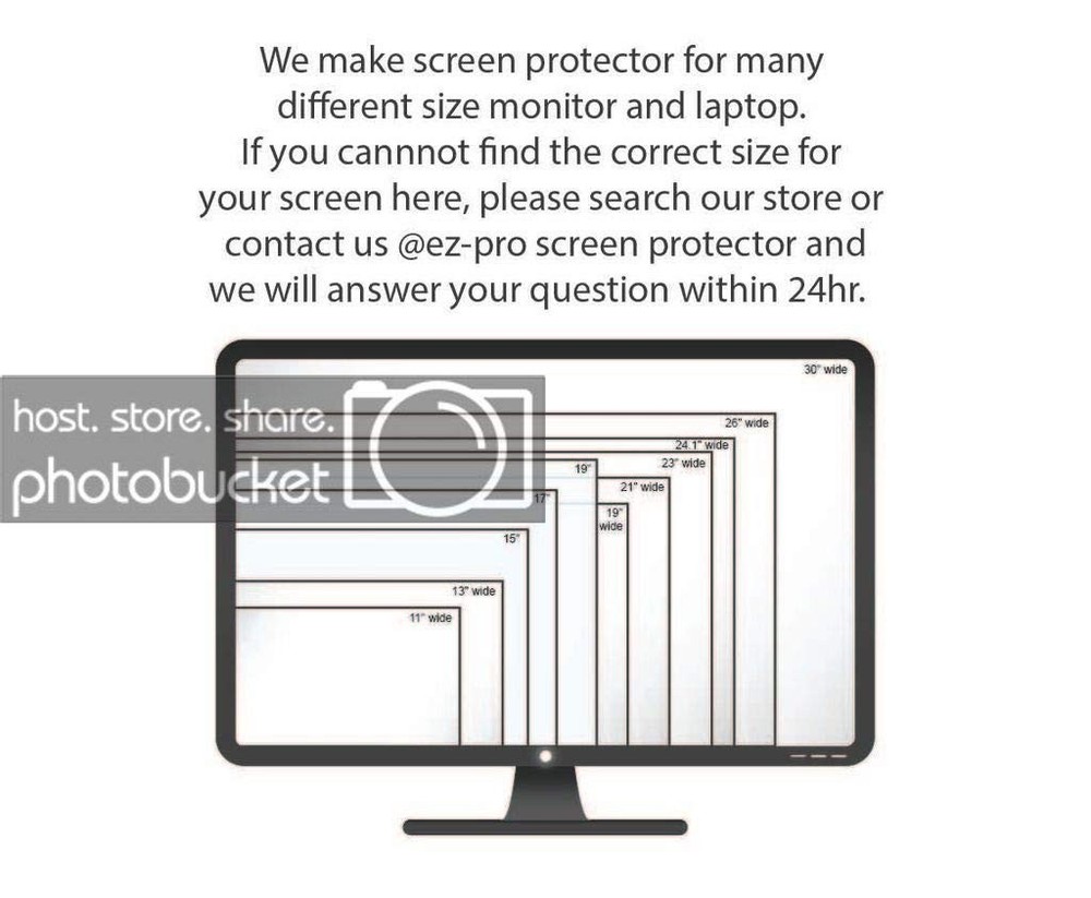 Anti Blue Light Screen Protector (3 Pack) for 23 Inches (Screen Measured