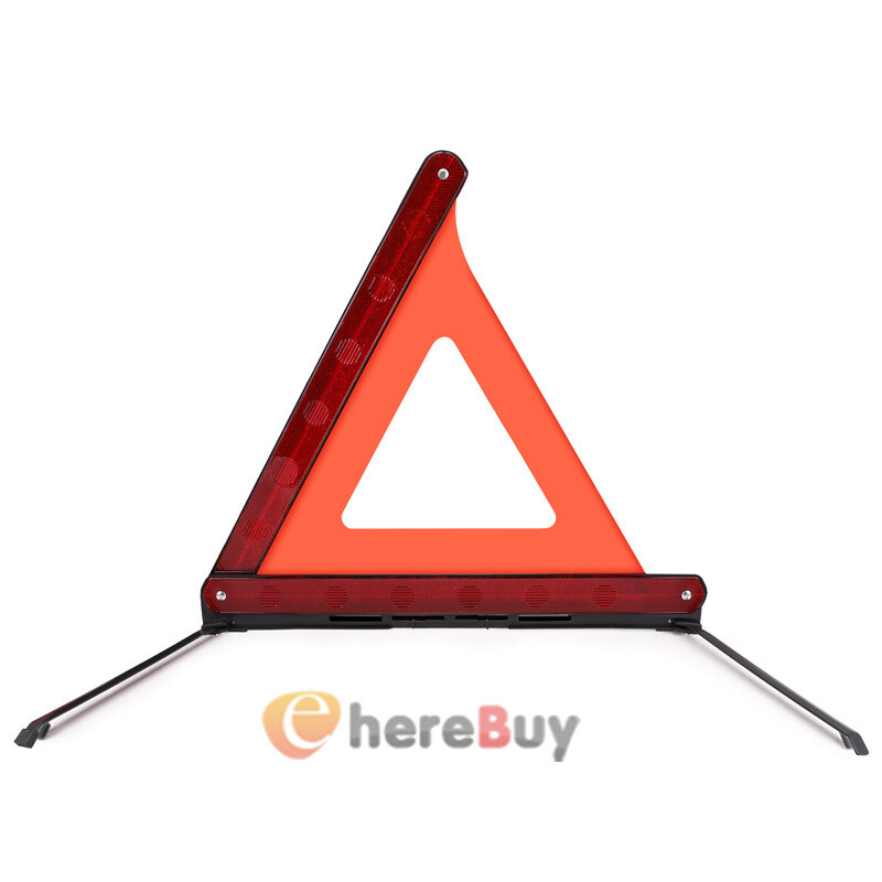 3 PCs Warning Dot Approved Triangle Emergency Reflective Sign Safety Roadside