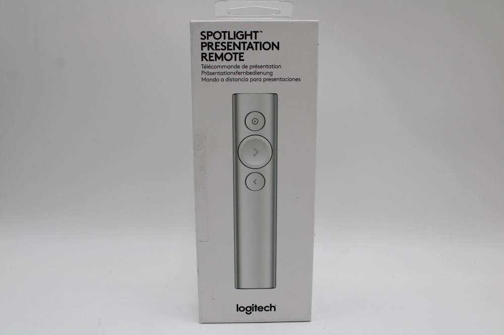 Logitech Spotlight Presentation Remote Bluetooth/RF USB 30 m Silver