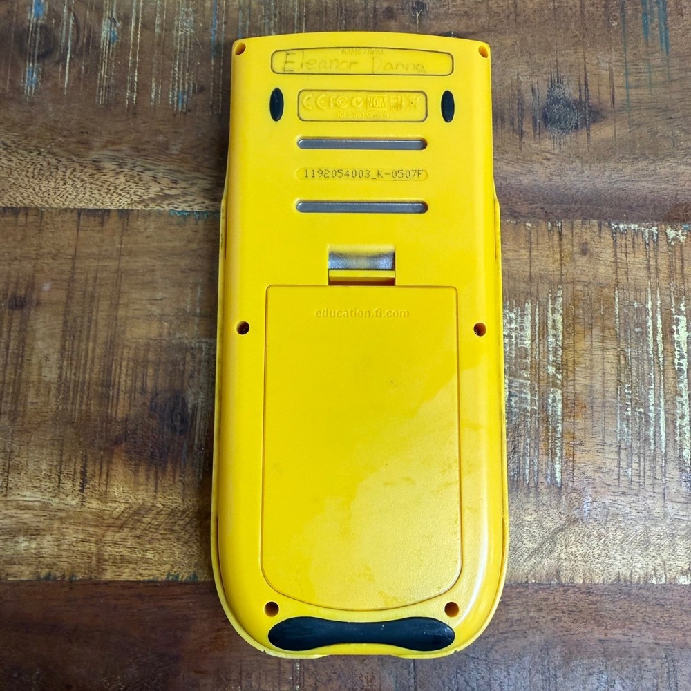 Texas Instruments TI-84 Plus Graphing Calculator Yellow Case Tested Working