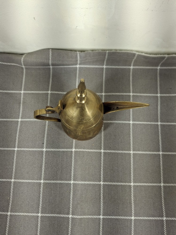 Vintage Solid Brass Middle Eastern Dallah Tea Pot