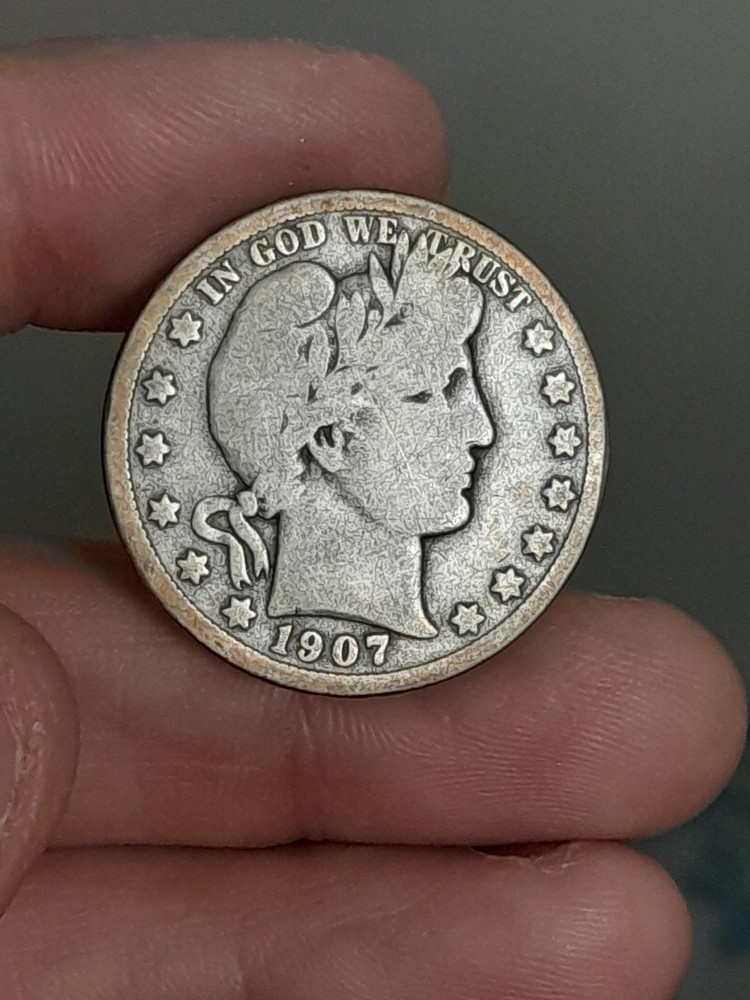 1907- D Barber Half Dollar #1