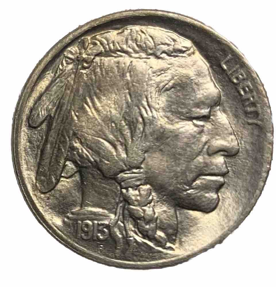 1913 Type 1 Buffalo Nickel 5C MS+