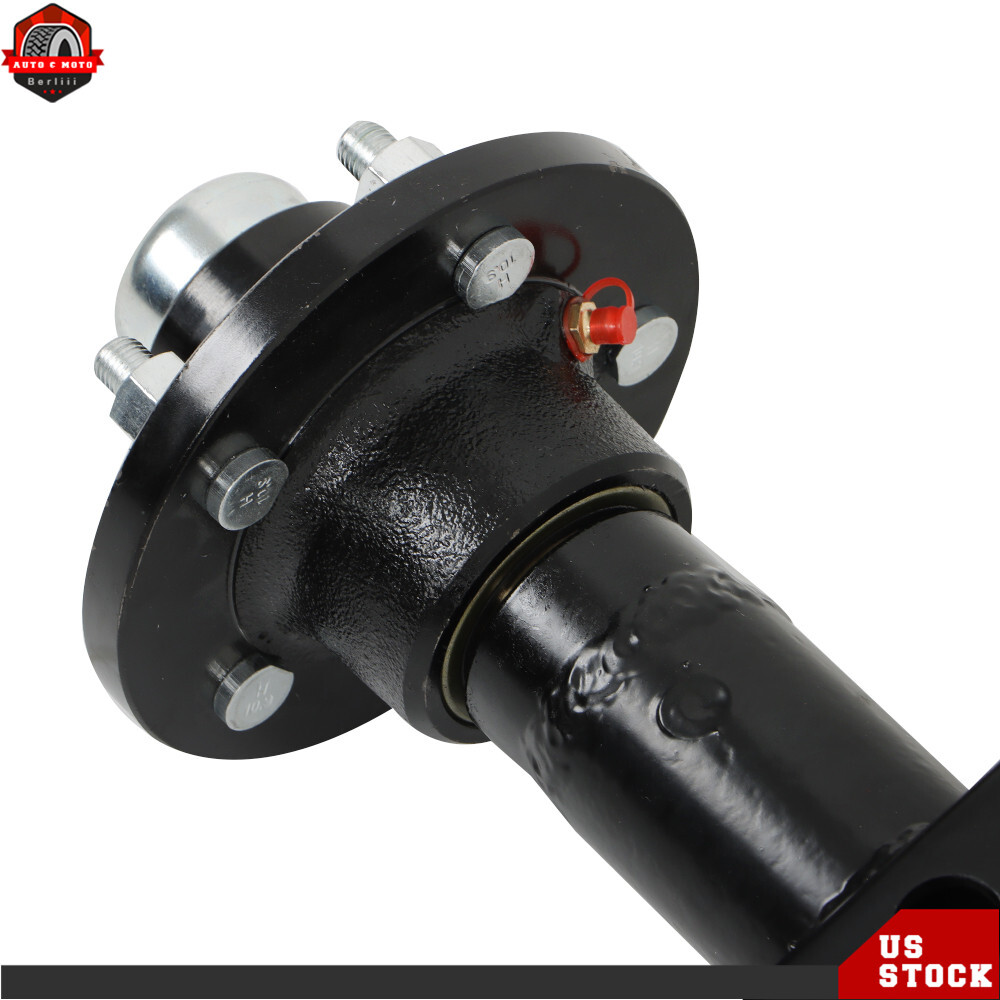 3500 lbs Axle Complete w/ U Bolt Kit 5 lug Boat Trailer, Cargo RV Camper Axel