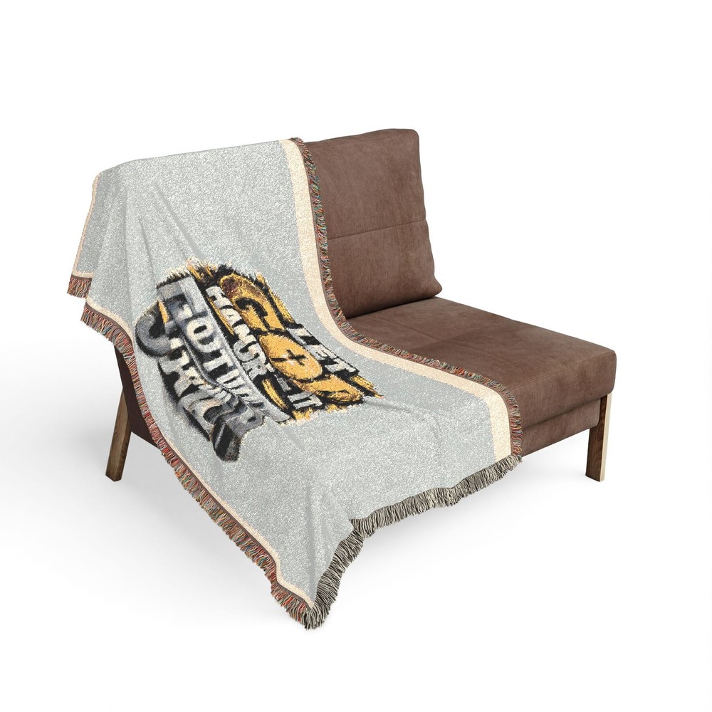 Let God Handle It Woven Blanket | Religious Faith Scripture Throw