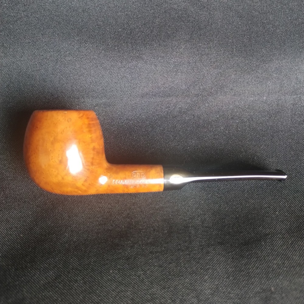 GBD Command Commission 1979/80 Apple Smooth Saddle Bit Vulcanite Made in London