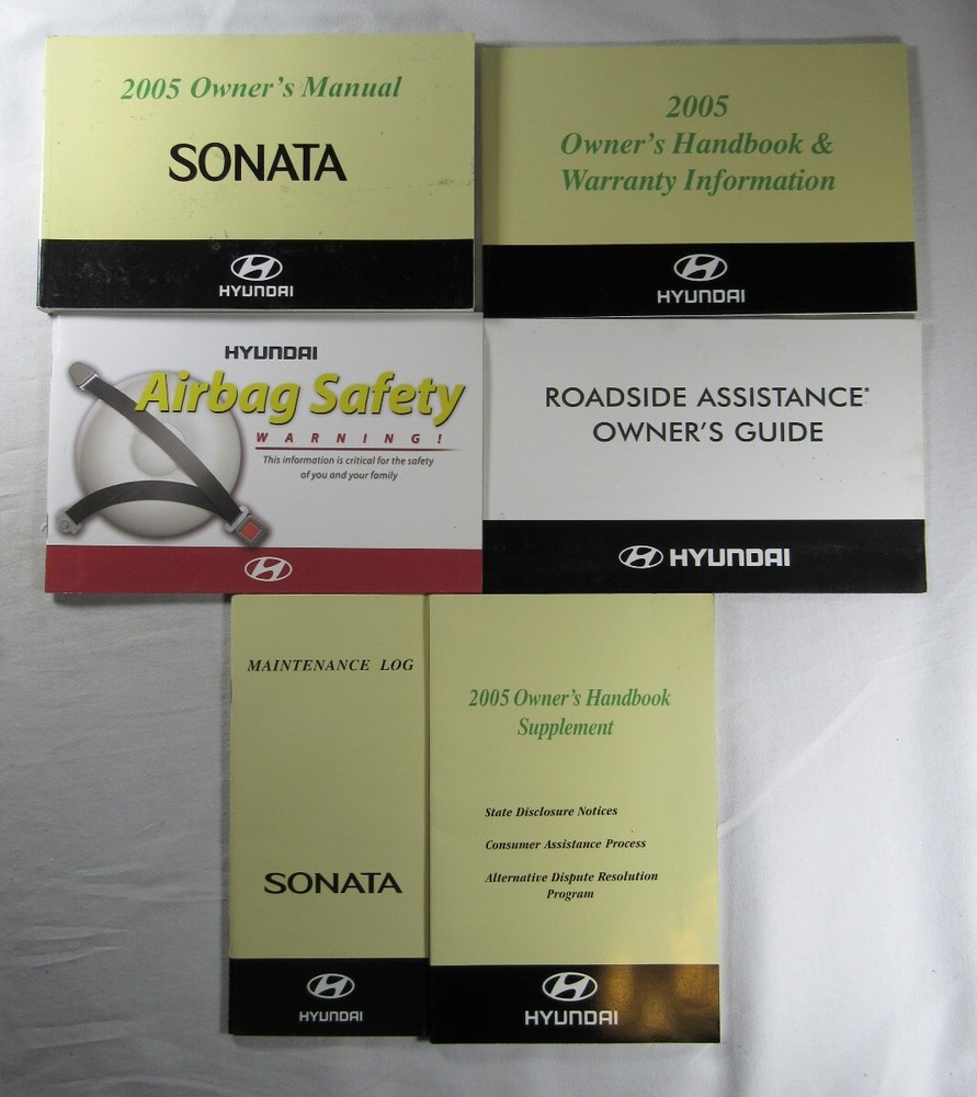 2005 Hyundai Sonata Owners Manual Book