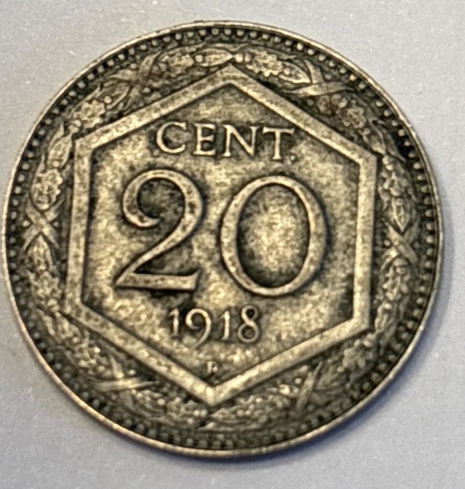 1918 R Italy 20 Centesimi