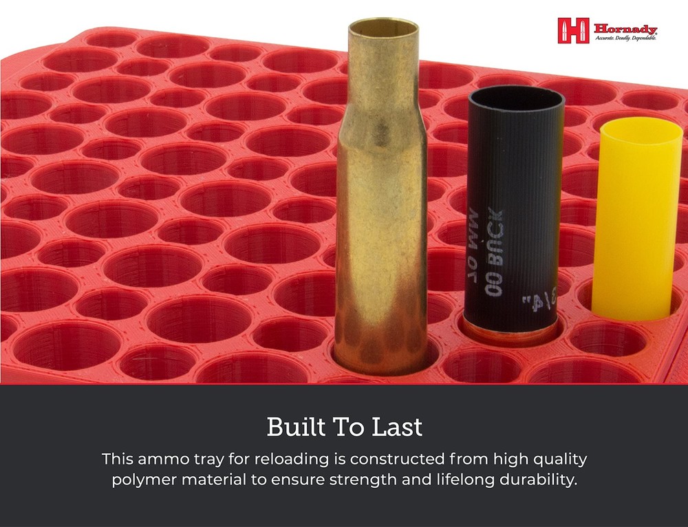 Hornady Magnum Loading Block, 480042 - Keep Your Reloading One Size,