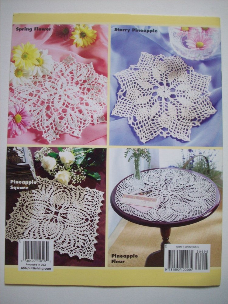 Lovely doilies crochet patterns pineapple floral
