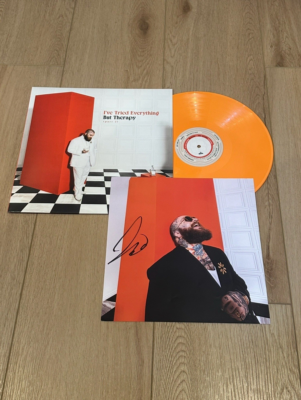 Teddy Swims-SIGNED I've Tried Everything But Therapy-Part 2-Orange Vinyl-SEALED