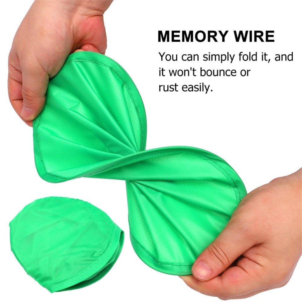 16pcs Foldable Flying Disc Flying Plate Plaything Foldable Fan