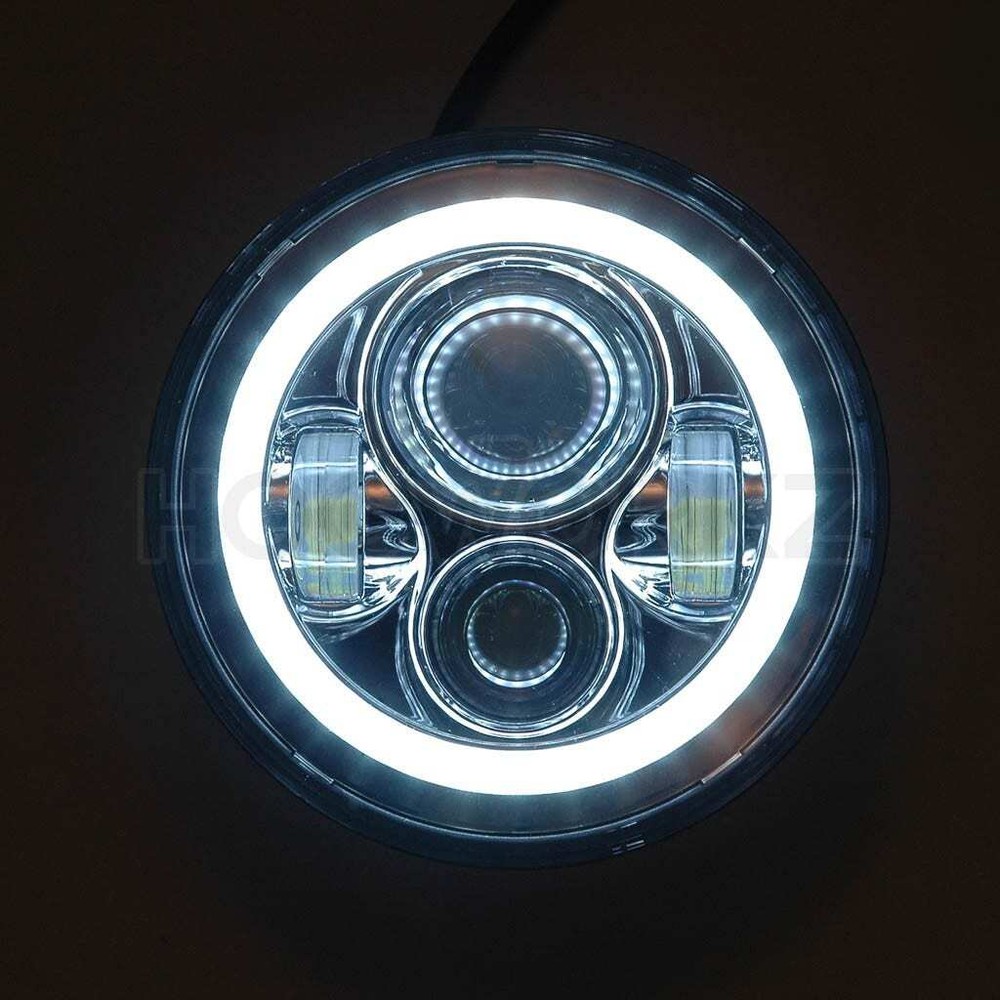 Hogworkz 7" LED Chrome HaloMaker Headlight (Harley Daymaker Replacement) 94-19