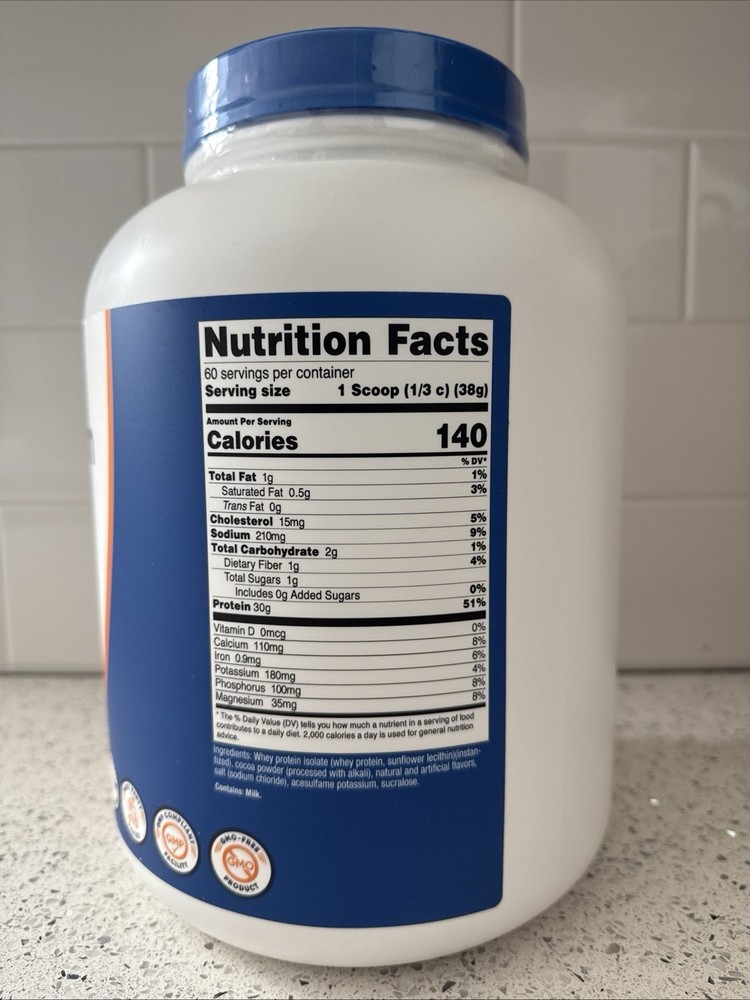 Nutricost Whey Protein Isolate Powder (Milk Chocolate) 5LBS