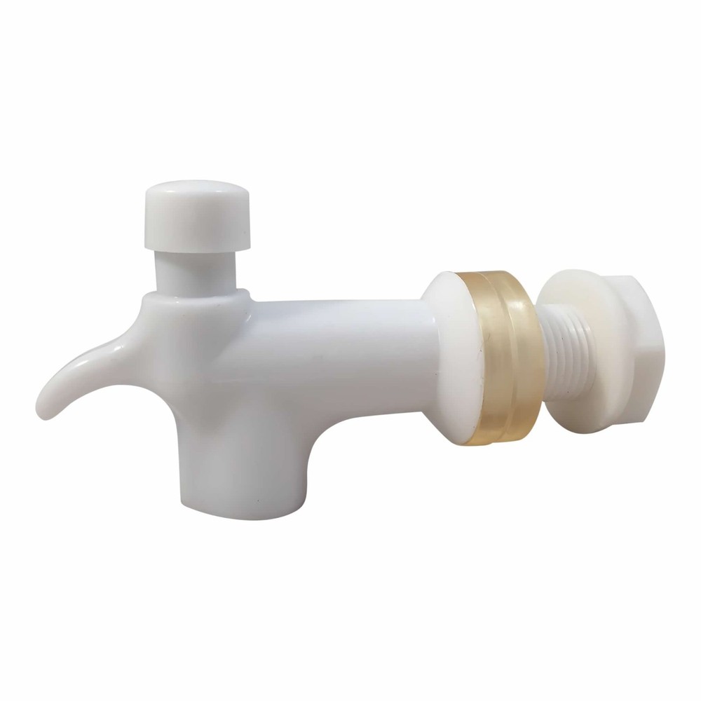 Water Spigot Replacement, White Plastic Water Dispenser Push Button faucet