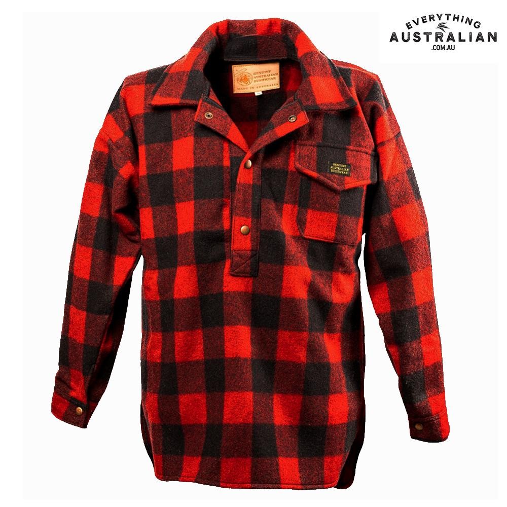 G.A.B. Bush Shirt Half-Open Red